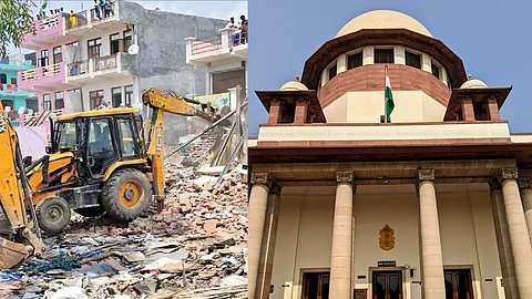 Supreme Court and bulldozer