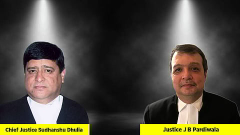 Chief Justice Sudhanshu Dhulia and Justice J B Pardiwala