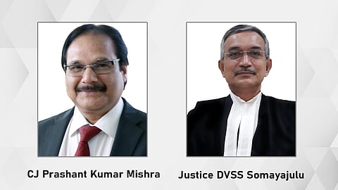 Chief Justice Prashant Kumar Mishra and Justice DVSS Somayajulu