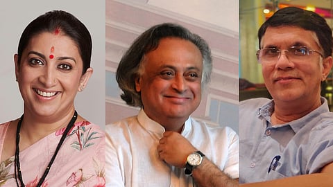Smriti Irani, Jairam Ramesh and Pawan Khera