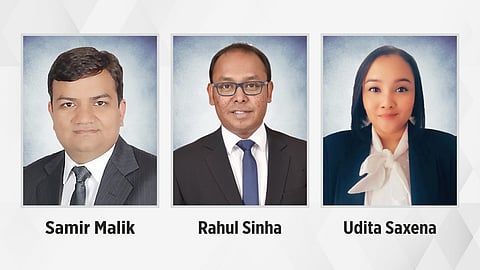 Samir Malik, Rahul Sinha and Udita Saxena