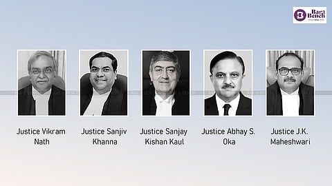 Justice Vikram Nath, Justice Sanjiv Khanna, Justice SK Kaul, Justice Abhay S. Oka, Justice J.k. Maheshwari