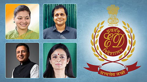 Jaya Thakur, Saket Gokhale, Randeep Singh Surjewala, Mahua Moitra with ED
