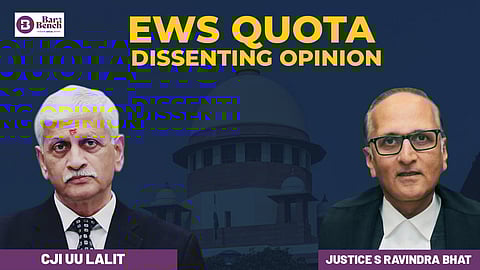 CJI UU Lalit and Justice S Ravindra Bhat