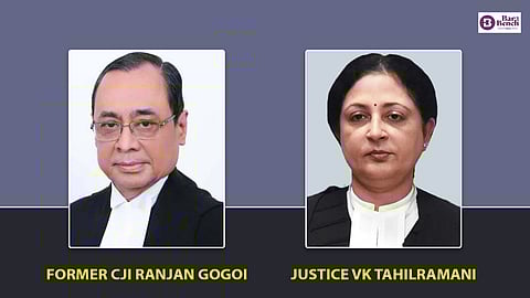 Former CJI Ranjan Gogoi, Justice VK Tahilramani