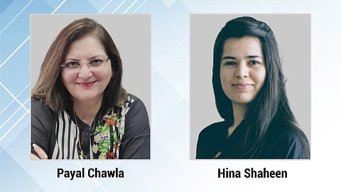 Payal Chawla and Hina Shaheen