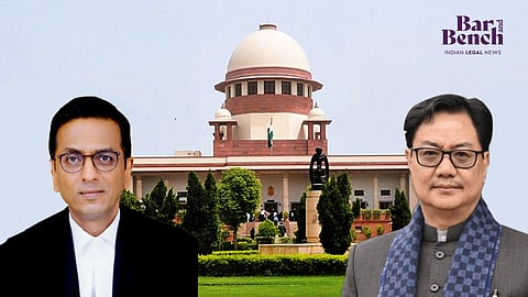 CJI DY Chandrachud, Supreme Court and Kiren Rijiju