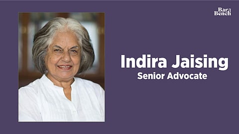 Senior Advocate Indira Jaising