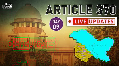 Article 370 Day 9 live
