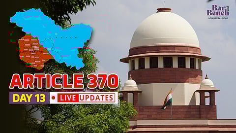Article 370 case in Supreme Court - Live Updates