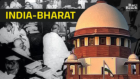 Constituent Assembly, India-Bharat, and Supreme Court of India