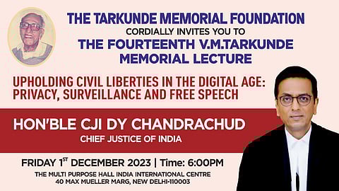 14th VM Tarkunde Memorial Lecture