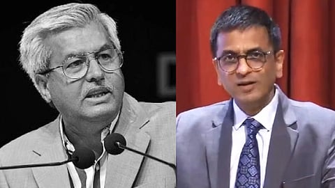 ಹಿರಿಯ ವಕೀಲ ದುಶ್ಯಂತ್ ದವೆ ಮತ್ತು ಸಿಜೆಐ ಚಂದ್ರಚೂಡ್