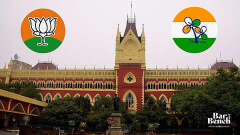 BJP and TMC Logos and Calcutta HC