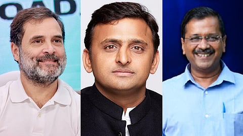 Rahul Gandhi, Akhilesh Yadav and Arvind Kejriwal