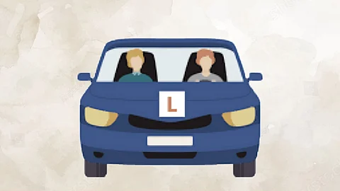 Cars with L Sticker