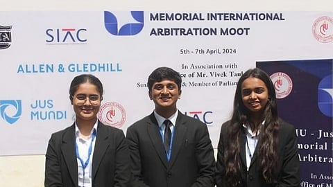 Winners of the 9th NLIU Justice RK Tankha moot