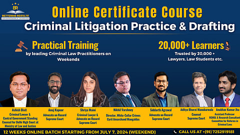 Certificate Course on Criminal Litigation Practice and Drafting