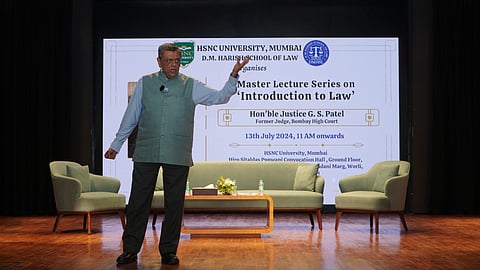 Justice GS Patel at DMHSL (HSNC University, Mumbai)