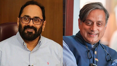 Rajeev Chandrasekhar and Shashi Tharoor