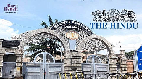 The Hindu, Srinagar Bench of J&K High Court
