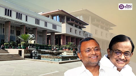 P Chidambaram and Karti Chidambaram