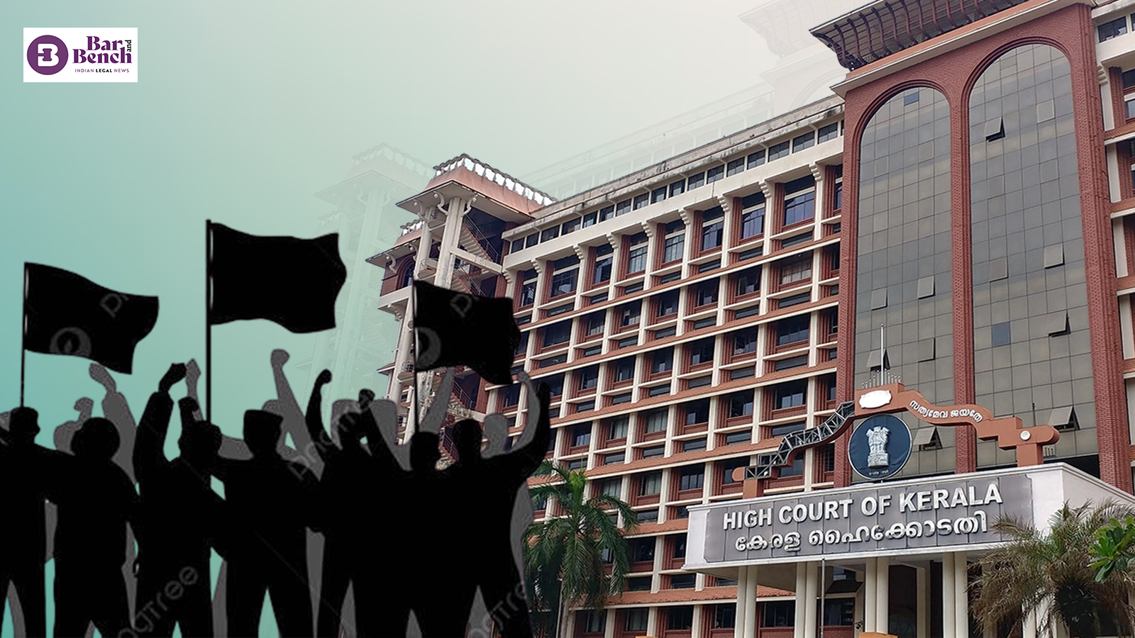 Kerala High court, Protest Flag