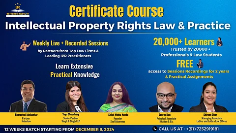 Certificate Course of Intellectual Property Rights Laws