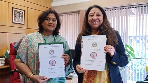 VC, RPNLU Prof (Dr) Usha Tandon and Director, ICPS Dr Seema Kaul Singh