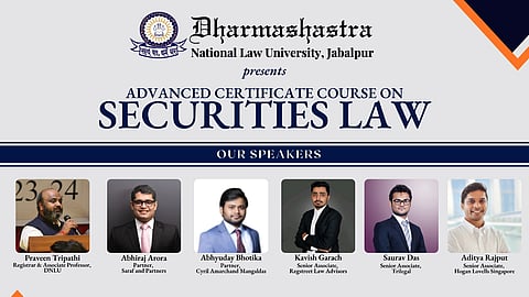 DNLU Certificate Course on Securities Law