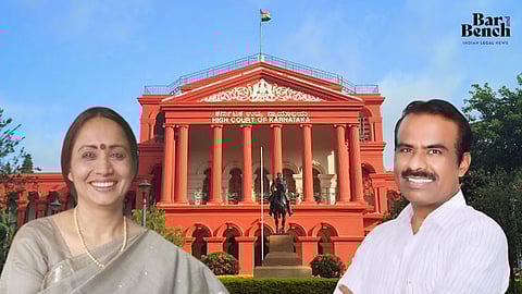Shalini Rajneesh (L), N Ravikumar (R), Karnataka High Court