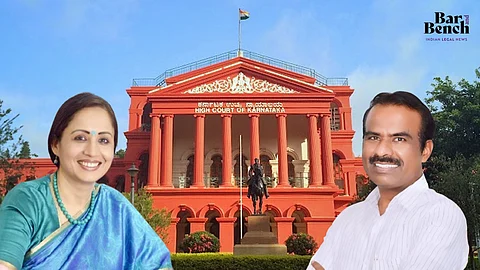Shalini Rajneesh (L), N Ravikumar (R), Karnataka High Court