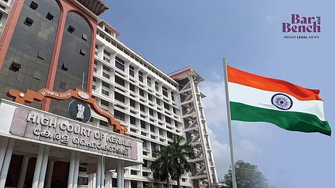 Indian National Flag with Kerala High Court