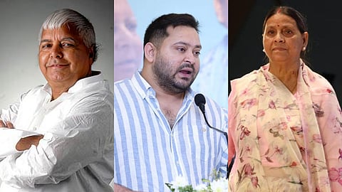 Lalu Yadav, Tejashwi Yadav and Rabri Devi
