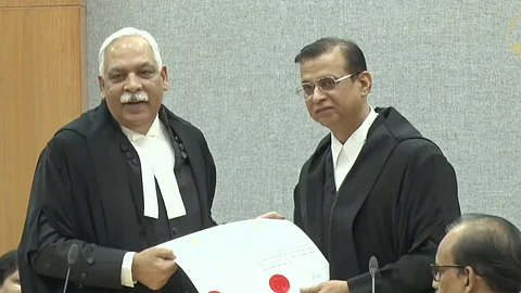The swearing-in-ceremony of Justice Vimal Kumar Yadav to the Delhi High Court
