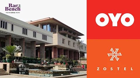 Delhi High Court, OYO and Zostel logos
