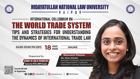 HNLU holds International Colloquium on World Trade System