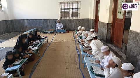 A co educational madarasa session in progress