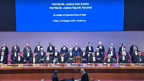 Swearing in ceremony, Justices Alok Aradhe and Vipul Pancholi