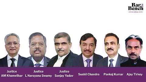 Justice AM Khanwilkar , Justice L Narayana Swamy , Justice Sanjay Yadav , Sushil Chandra , Pankaj Kumar and Ajay Tirkey