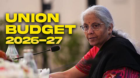 Nirmala Sitharaman with Budget 2026-27