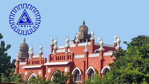 Madras HC with the logo of Neyveli Lignite Corporation (NLC)