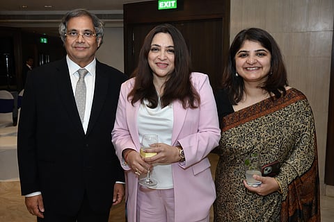 Sudhir Mishra and Petal Chandhok with Dr. Manika Khanna (centre)