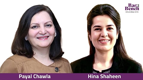 Payal Chawla, Hina Shaheen