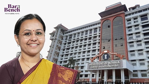 Veena George with Kerala High Court