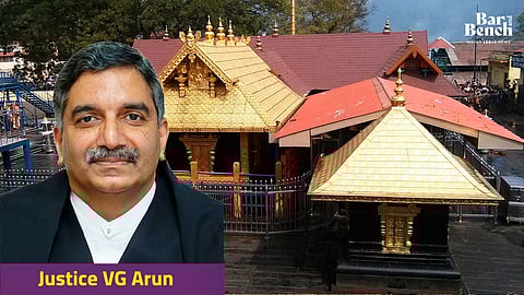 Justice VG Arun and Sabarimala temple