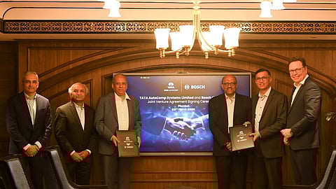 Bosch and Tata AutoComp Systems formalizing the JV