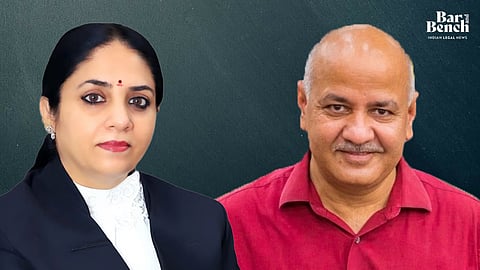 Manish Sisodia and Justice Swarana Kanta Sharma