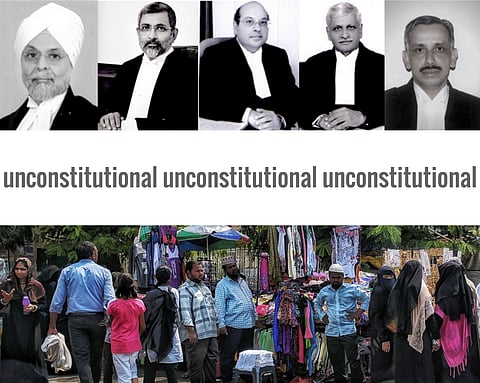 Unconstitutional, unconstitutional, unconstitutional:  SC strikes down Triple Talaq by 3:2 majority