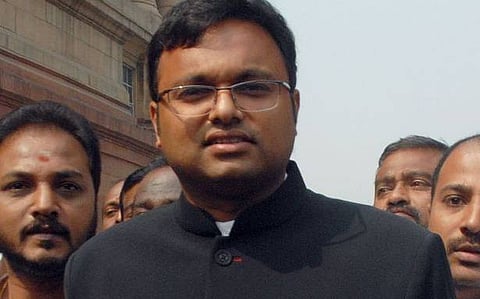 Karti Chidambaram seeks refund of his security deposit, Vacation Bench asks him to mention before CJI Gogoi